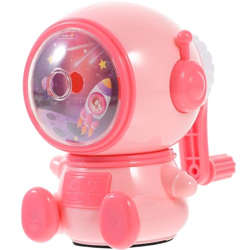 SEWACC Bleistiftspitzer Mit Handkurbel Cartoon-Astronauten-Raumfahrer-Förmiger Manueller Bleistiftspitzer Für Buntstifte Make-Up-Stifte Rosa SEWACC Bleistiftspitzer Mit Handkurbel Cartoon-Astronauten-Raumfahrer-Förmiger Manueller Bleistiftspitzer Für Buntstifte Make-Up-Stifte Rosa von SEWACC