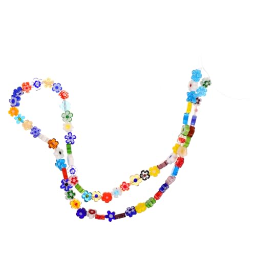 SEWACC Blumenförmige Glasperlen mit Loch Bunte DIY Schmuckperlen für Armband Halskette Zarte Kleine Spacer Perlen zum Auffädeln und Basteln von Armbändern und Anhängern SEWACC Blumenförmige Glasperlen mit Loch Bunte DIY Schmuckperlen für Armband Halskette Zarte Kleine Spacer Perlen zum Auffädeln und Basteln von Armbändern und Anhängern von SEWACC