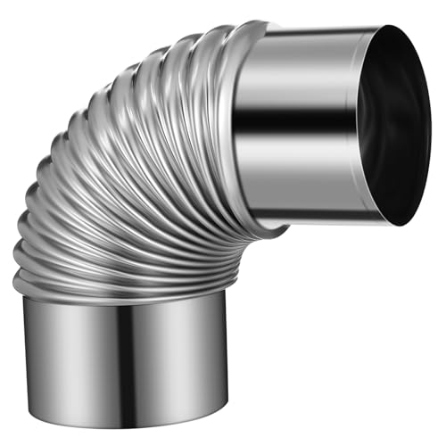 SEWACC Bogen Rauchabzug für Kaminofen Rostfrei Hitzebeständig Flexibel Einfach zu Montieren Geeignet für Outdoor Camping und Holzöfen von SEWACC