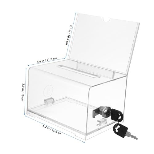 SEWACC Box Box Visitenkartenetui Spendengläser zur Spendensammlung Klare Wahlkästen für Gewinnspiele Spendenboxen für Fundraising Wahlurnen für Tombola Mini-Wahlurnen p.s Transparent SEWACC Box Box Visitenkartenetui Spendengläser zur Spendensammlung Klare Wahlkästen für Gewinnspiele Spendenboxen für Fundraising Wahlurnen für Tombola Mini-Wahlurnen p.s Transparent von SEWACC