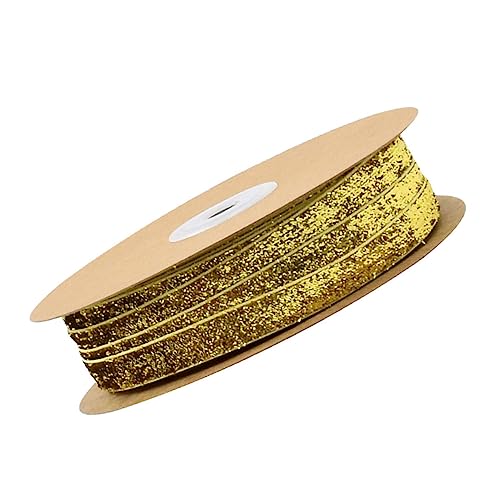 SEWACC Breites nicht Elastisches Flocking Dekoband Gold Langlebiges DIY Geschenkband und Bastelband für Hochzeit Partydeko Kleidung und Accessoires SEWACC Breites nicht Elastisches Flocking Dekoband Gold Langlebiges DIY Geschenkband und Bastelband für Hochzeit Partydeko Kleidung und Accessoires von SEWACC