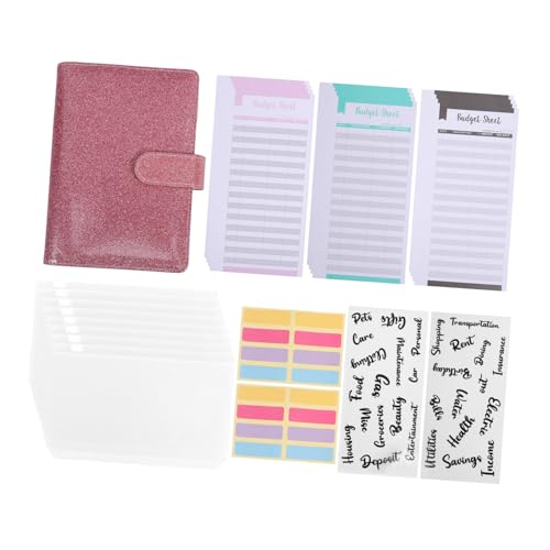 SEWACC Budgetplaner Ringbuch PU Leder Geldspar Organizer mit Reißverschlussumschlägen Ausgabebögen Sticker Sets Leicht Tragbar für Haushalt Büro Reise SEWACC Budgetplaner Ringbuch PU Leder Geldspar Organizer mit Reißverschlussumschlägen Ausgabebögen Sticker Sets Leicht Tragbar für Haushalt Büro Reise von SEWACC