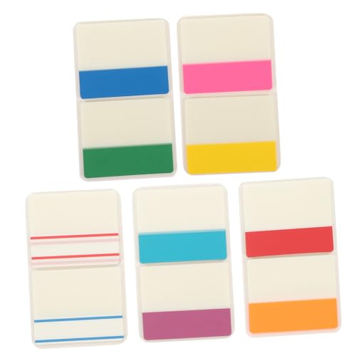 SEWACC Bücher von Tragbaren Haftnotizen Index Tabs Selbstklebende Buchmarkierungen Farbige Lesezeichen für Effiziente Dokumentenorganisation und Notizen von SEWACC
