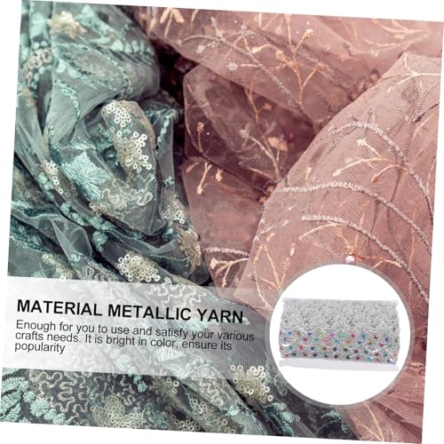 SEWACC Bunte Ethno Spitzenborte mit Pailletten Langlebiger Metallic Garnbesatz Vielseitig für Tanzkostüme Bauchtanzröcke Kleidung und DIY Nähprojekte Geeignet SEWACC Bunte Ethno Spitzenborte mit Pailletten Langlebiger Metallic Garnbesatz Vielseitig für Tanzkostüme Bauchtanzröcke Kleidung und DIY Nähprojekte Geeignet von SEWACC