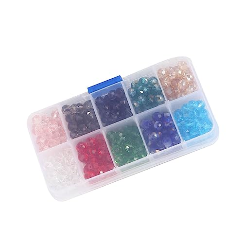 SEWACC Bunte Glasperlen Bicone Spacer Perlen für Schmuckherstellung DIY Kreuzstich Armband Halskette Zubehör Bastelperlen SEWACC Bunte Glasperlen Bicone Spacer Perlen für Schmuckherstellung DIY Kreuzstich Armband Halskette Zubehör Bastelperlen von SEWACC