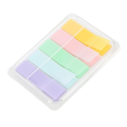 SEWACC Bunte Haftnotizen Page Marker Selbstklebende Portable Lesezeichen Streifen für Studium Büro Beschriftbare Index Tabs Praktische Klebemarker für Schulsachen und Schreibwaren von SEWACC