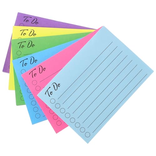 SEWACC Bunte Kompakte Notizblöcke mit Multifunktionale Haftnotizen in Farben Blau Dunkelgrün Hellblau Gelb Selbstklebende Memo Sticker für Büro Schule Alltag von SEWACC