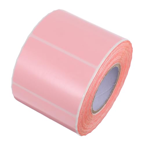 SEWACC Bunte Thermoetiketten Selbstklebende Thermopapier Ölbeständig Für Etikettendrucker Büro Küche Milchtee Laden Rosa von SEWACC