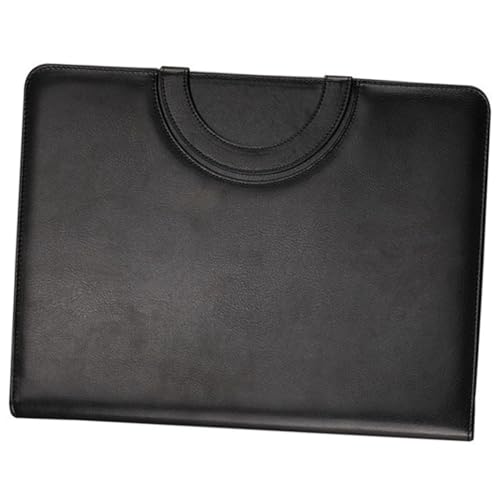 SEWACC Business Portfolio Case mit Reißverschluss Multifunktionaler Lederordner mit Notizblock Große Aktenmappe für Geschäftsreisen Eleganter Organizer für Damen und von SEWACC