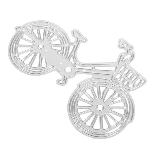 SEWACC Carbonstahl Stanzform Fahrrad Stanzschablone Prägeschablone für Scrapbooking DIY Papierkunst Bastelwerkzeug Langlebig Präzise Schnittfest für Karten Album Dekoration von SEWACC