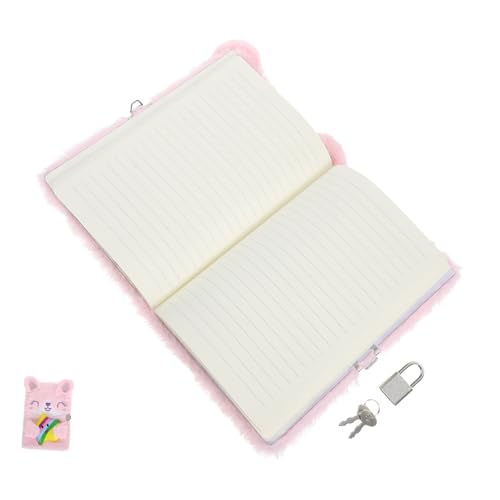 SEWACC Cartoon Mädchen Notizbuch mit Schloss Flauschiges Tagebuch für Täglichen Schreiben und Zeichnen Pinke Farbe SEWACC Cartoon Mädchen Notizbuch mit Schloss Flauschiges Tagebuch für Täglichen Schreiben und Zeichnen Pinke Farbe von SEWACC