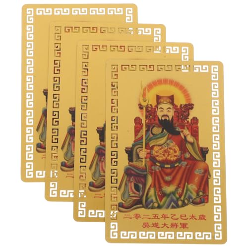 SEWACC Chinesische Amulettkarte 4 Blatt 2025 Amulettkarte Im Chinesischen Stil Tai Sui Amulettkarte 2025 Jahr Der Schlange Glückskarte Schutzkarten Glücksamulett SEWACC Chinesische Amulettkarte 4 Blatt 2025 Amulettkarte Im Chinesischen Stil Tai Sui Amulettkarte 2025 Jahr Der Schlange Glückskarte Schutzkarten Glücksamulett von SEWACC
