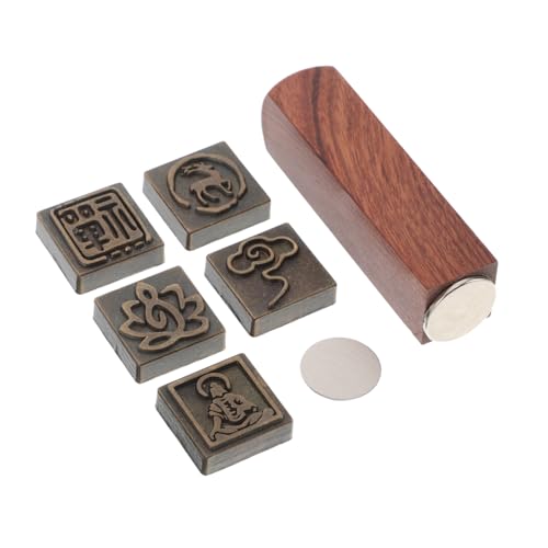 SEWACC Chinesischer Holzstempel Set Magnetstempel für Kalligraphie und Scrapbooking Traditionelles Zen Design mit Lotus und Wolken Hochwertige Holzqualität für Kreative Bastelprojekte SEWACC Chinesischer Holzstempel Set Magnetstempel für Kalligraphie und Scrapbooking Traditionelles Zen Design mit Lotus und Wolken Hochwertige Holzqualität für Kreative Bastelprojekte von SEWACC