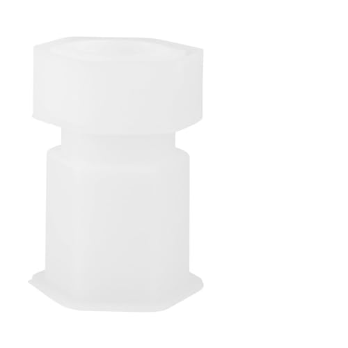 SEWACC DIY Kristall Epoxidharz Silikon Gießform Sechskant Aufbewahrungsbox Transparent Flexibel Strapazierfähig Für Einzigartiges Basteln Und Eigenes Behältergießen von SEWACC