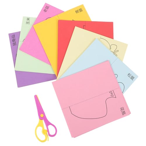 SEWACC DIY Papierschnitt Faltpapier Bastelset mit Schere Dekoratives Origami Papier für Kindergarten Schule Einfach zu Verwenden für Anfänger und Bastelfans SEWACC DIY Papierschnitt Faltpapier Bastelset mit Schere Dekoratives Origami Papier für Kindergarten Schule Einfach zu Verwenden für Anfänger und Bastelfans von SEWACC