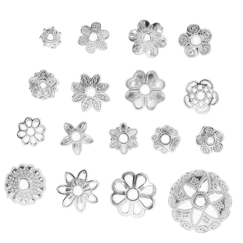 SEWACC DIY Perlenkappen Blumenform Schmuckperlen Endkappen für Bastelarbeiten Langlebige und Rostfreie Kappen zur Fixierung von Perlen für Armbänder und Schmuckherstellung SEWACC DIY Perlenkappen Blumenform Schmuckperlen Endkappen für Bastelarbeiten Langlebige und Rostfreie Kappen zur Fixierung von Perlen für Armbänder und Schmuckherstellung von SEWACC