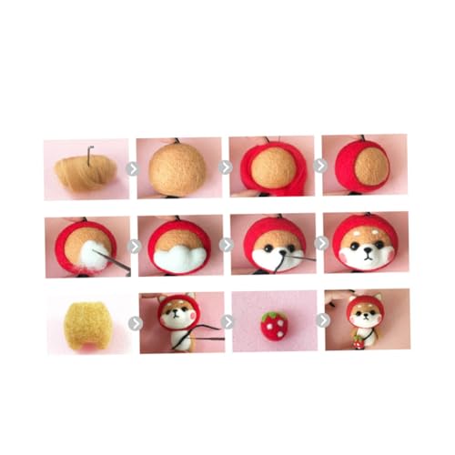 SEWACC DIY Shiba Inu Wollfilz Materialpaket Handgemachtes Nadelfilzen Weihnachts Dekoration Bastelset für Anfänger und Fortgeschrittene Zubehör für Wollfilzspielzeug SEWACC DIY Shiba Inu Wollfilz Materialpaket Handgemachtes Nadelfilzen Weihnachts Dekoration Bastelset für Anfänger und Fortgeschrittene Zubehör für Wollfilzspielzeug von SEWACC