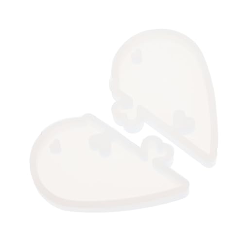 SEWACC DIY Silikonform Herz Anhänger Gießform mit Loch für Epoxidharz Schmuckherstellung Perforierte Herzform zum Basteln Einzigartiger Anhänger Glatte Oberfläche Einfach zu Entformen SEWACC DIY Silikonform Herz Anhänger Gießform mit Loch für Epoxidharz Schmuckherstellung Perforierte Herzform zum Basteln Einzigartiger Anhänger Glatte Oberfläche Einfach zu Entformen von SEWACC