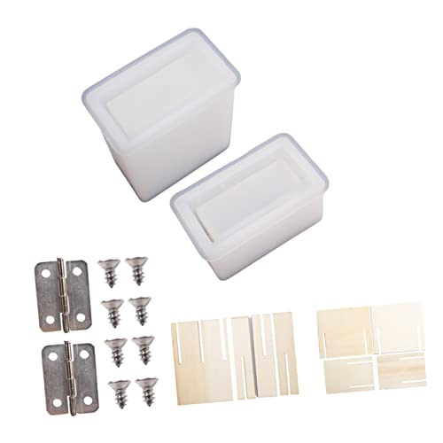 SEWACC DIY Silikonform Set für Zigarrenetui Herstellung Flexible Epoxidharz Gießform Langlebiges Bastelkit für Zigarettenboxen für Familie und von SEWACC