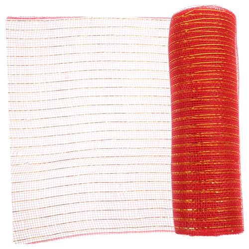 SEWACC DIY Tüll Geschenkband Rolle Rot Gold Leichtes Netzband für Geschenkverpackung Schleifenherstellung Bastelbedarf Vielseitig für Boxen Blumen Haarschmuck und DIY Dekoration SEWACC DIY Tüll Geschenkband Rolle Rot Gold Leichtes Netzband für Geschenkverpackung Schleifenherstellung Bastelbedarf Vielseitig für Boxen Blumen Haarschmuck und DIY Dekoration von SEWACC