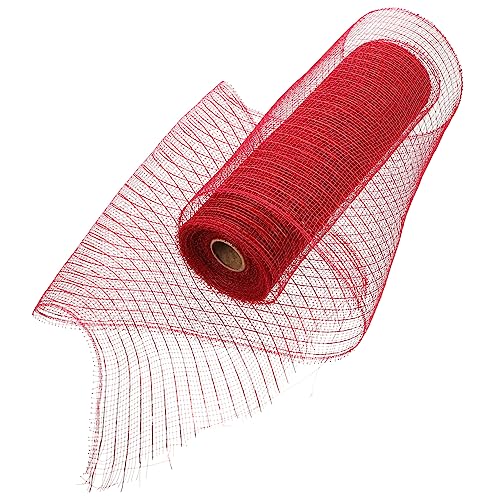 SEWACC Dekoratives Netzband Langlebigem PP Material Breit für Geschenkverpackung Blumenkränze und DIY Bastelprojekte Elegantes Mesh Ribbon Weinrot für Kreative Dekoration SEWACC Dekoratives Netzband Langlebigem PP Material Breit für Geschenkverpackung Blumenkränze und DIY Bastelprojekte Elegantes Mesh Ribbon Weinrot für Kreative Dekoration von SEWACC
