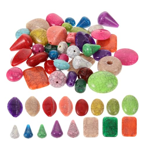 SEWACC Delicate Acrylperlen zum Auffädeln Leichte Lose Perlen mit Bohrung für DIY Armbänder Halsketten Haarschmuck Schmuckbastelsets für Erwachsene Vielseitig für Perlenvorhänge und von SEWACC