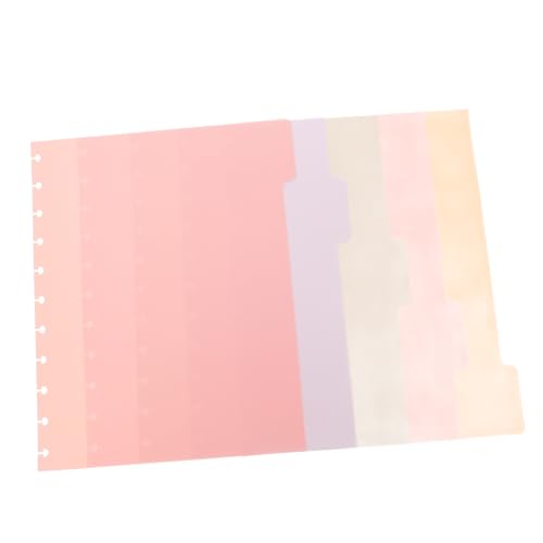 SEWACC Discbound Dividers mit Frosted PP Kunststoff Trennblätter mit Laschen Ästhetische Register für Ringbuch Notizbücher zur Schnellen Organisation von Rezepten und Kategorien SEWACC Discbound Dividers mit Frosted PP Kunststoff Trennblätter mit Laschen Ästhetische Register für Ringbuch Notizbücher zur Schnellen Organisation von Rezepten und Kategorien von SEWACC