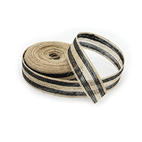 SEWACC Diy Bastelband Jute Sackleinen Party-leinenband Geschenkband Selber Machen Schwarzes Sackleinenband Partyband Selber Machen Schleife Band Sackleinen Fisch Seide Sackleinen Black SEWACC Diy Bastelband Jute Sackleinen Party-leinenband Geschenkband Selber Machen Schwarzes Sackleinenband Partyband Selber Machen Schleife Band Sackleinen Fisch Seide Sackleinen Black von SEWACC
