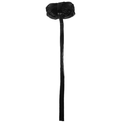 SEWACC Diy Handgefertigtes Taschen Kit Schwarzes Kunstleder Band Multifunktionales Strickgarn für Kreative Bastelprojekte für Handtaschen und Accessoires von SEWACC