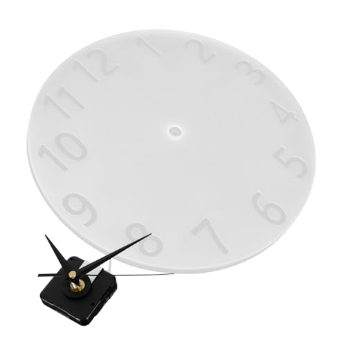SEWACC Diy Silikon Uhrenform mit Arabischen Ziffern Epoxidharz Gießform für Wanduhren Flexible Formen für Kreative Handwerksprojekte und Heimdekoration von SEWACC