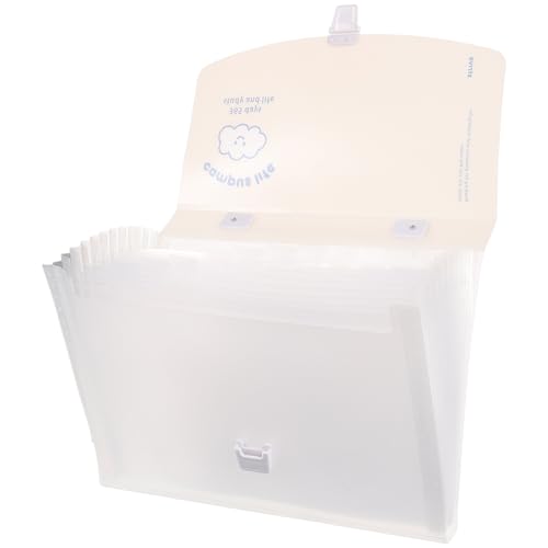 SEWACC Dokumenten Organizer Handheld Aktenordner mit Großem Fassungsvermögen Praktischer Faltordner für Papiere Quittungen und Visitenkarten Farblich Sortiert Zufällige von SEWACC