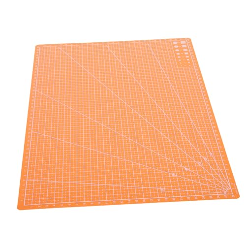 SEWACC Doppelseitige Schneidematte Orange Selbstheilende PP Schneideunterlage für Stoff und Basteln Rutschfestes Craft Cutting Board Langlebig und Leicht zu Reinigen Vielseitig für von SEWACC