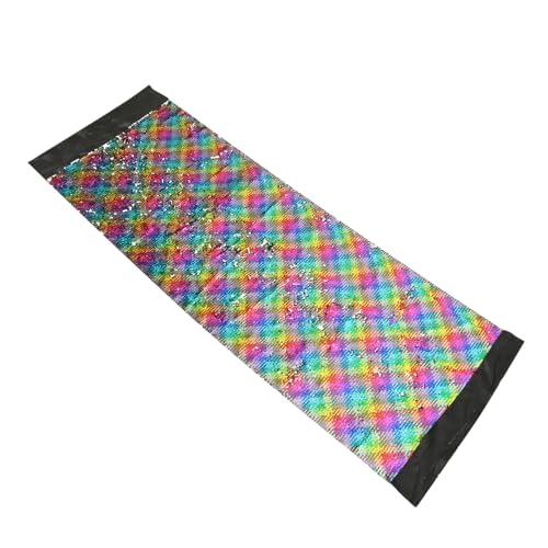 SEWACC Doppelseitiger Paillettenstoff Flip Sequins DIY Stoff für Basteln Glänzend Farbwechselnd Vielseitig Einsetzbar für Kleidung Taschen Accessoires Dekoration Hochwertiger von SEWACC
