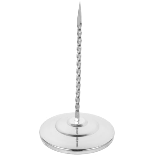 SEWACC Edelstahl Bonspießer mit Stabiler Basis Glatten Kanten Platzsparend und Rutschfest Praktischer Quittungshalter für Küche Büro und Gewerbe Langlebiger Tisch organizer für Bons und SEWACC Edelstahl Bonspießer mit Stabiler Basis Glatten Kanten Platzsparend und Rutschfest Praktischer Quittungshalter für Küche Büro und Gewerbe Langlebiger Tisch organizer für Bons und von SEWACC