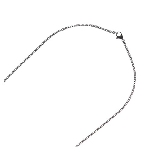 SEWACC Edelstahl Kabelkette Schwarz für DIY Schmuckherstellung Langlebige Halsketten Zubehör Glänzend Korrosionsbeständig für Anhänger und Kreative Schmuckprojekte von SEWACC
