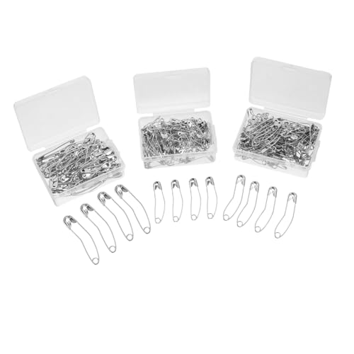 SEWACC Edelstahl Sicherheitsnadeln Gebogen Langlebige Stecknadeln für Nähen Basteln DIY Kleidung Zubehör Silber SEWACC Edelstahl Sicherheitsnadeln Gebogen Langlebige Stecknadeln für Nähen Basteln DIY Kleidung Zubehör Silber von SEWACC