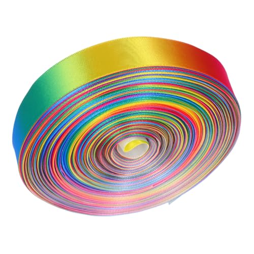 SEWACC Einseitiges Regenbogenband Yards Satin Geschenkband für DIY Basteln Blumen Kuchenverpackung Vielseitiges Geschenkband für Hochzeit Geburtstag Feier Dekoration SEWACC Einseitiges Regenbogenband Yards Satin Geschenkband für DIY Basteln Blumen Kuchenverpackung Vielseitiges Geschenkband für Hochzeit Geburtstag Feier Dekoration von SEWACC