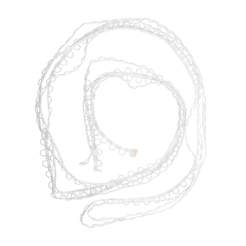 SEWACC Elastisches Spitzenband Weiße Dekorative Kordel für Knopflöcher und Förmige Wellenmuster für Diy Bastelprojekte und Kostümverzierungen SEWACC Elastisches Spitzenband Weiße Dekorative Kordel für Knopflöcher und Förmige Wellenmuster für Diy Bastelprojekte und Kostümverzierungen von SEWACC