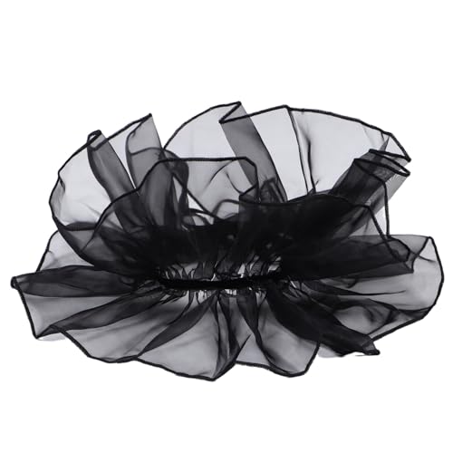 SEWACC Eleganter Abnehmbarer Rüschenkragen mit Feinen Falten Organza Fake Kragen Französischer Stehkragen für Damen Vielseitiges Vintage Halsaccessoire für Cosplay und Festliche Outfits SEWACC Eleganter Abnehmbarer Rüschenkragen mit Feinen Falten Organza Fake Kragen Französischer Stehkragen für Damen Vielseitiges Vintage Halsaccessoire für Cosplay und Festliche Outfits von SEWACC