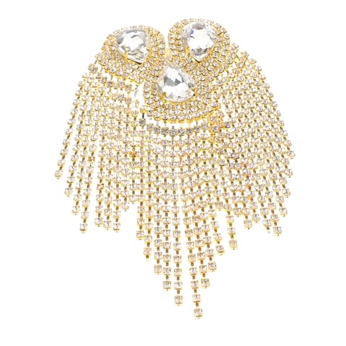 SEWACC Epauletten mit Strass und Quasten für Männer Europäischer Stil für Besondere Anlässe Wie Hochzeiten und Partys Verleiht Jedem Outfit Einen Hauch von und Stil von SEWACC