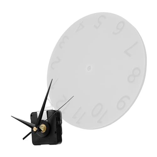 SEWACC Epoxidharz Uhrenform mit Zubehör Flexibles Silikon Gießform Kit für Diy Wanduhren Klare Arabische Ziffern für Resin Kunsthandwerk Silikonform von SEWACC