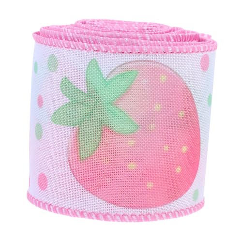 SEWACC Erdbeer Ripsband für Geschenkverpackungen Breit Yards Langlebiges Stilvolles Sommerdesign für Bastelprojekte und Feierlichkeiten für Kreative SEWACC Erdbeer Ripsband für Geschenkverpackungen Breit Yards Langlebiges Stilvolles Sommerdesign für Bastelprojekte und Feierlichkeiten für Kreative von SEWACC