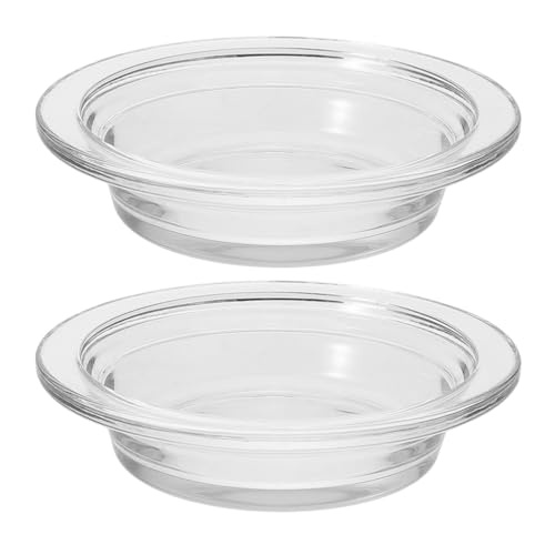 SEWACC Ersatz-Wachs-Heizschale, Glas, Duftöl, Wachswärmer, Duftkerze, Schmelzplatte, transparent, 11,4 cm, 2 Stück SEWACC Ersatz-Wachs-Heizschale, Glas, Duftöl, Wachswärmer, Duftkerze, Schmelzplatte, transparent, 11,4 cm, 2 Stück von SEWACC