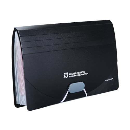 SEWACC Fächermappe Fächer Mini Organizer aus Strapazierfähigem PP Material Erweiterbare Dokumentenmappe für Quittungen Gutscheine Schecks und Tragbar für Effektive Aufbewahrung von SEWACC