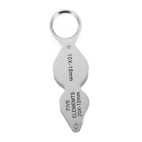 SEWACC Faltbare Metalllupe für Schmuck Münzen und Textilien Optisches für Präzise Inspektion Tragbares Design für Sammler und Hobbyisten SEWACC Faltbare Metalllupe für Schmuck Münzen und Textilien Optisches für Präzise Inspektion Tragbares Design für Sammler und Hobbyisten von SEWACC