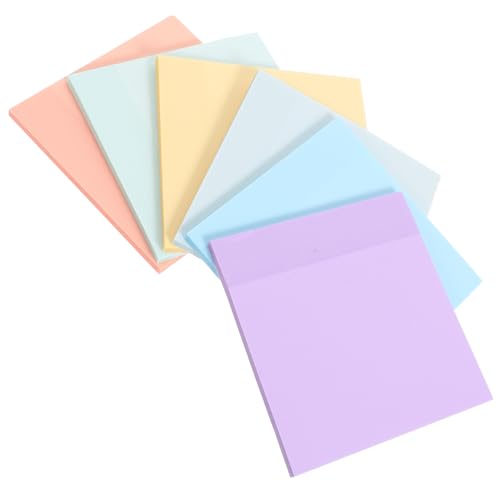 SEWACC Farben Selbstklebende Pet Haftnotizen Wasserdichte Transparente Markierungszettel für Studium und Büro Starke Klebkraft Beidseitig Beschreibbar Vielseitige Notizzettel für Schüler von SEWACC
