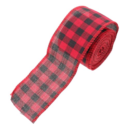 SEWACC Farbige Karierte Dekoband mit Drahtkante Glatte Oberfläche Geschenkband für DIY Weihnachts Herbstdeko Reißfestes Vielseitiges Verpackungs Bastelband SEWACC Farbige Karierte Dekoband mit Drahtkante Glatte Oberfläche Geschenkband für DIY Weihnachts Herbstdeko Reißfestes Vielseitiges Verpackungs Bastelband von SEWACC