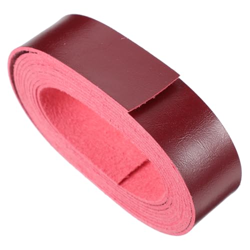 SEWACC Faux lederstreifen Breit Lang Weinrot Strapazierfähige DIY Lederbänder für Handwerk Gürtel Taschenriemen Hundehalsbänder Vielseitig Einsetzbar und Langlebig von SEWACC