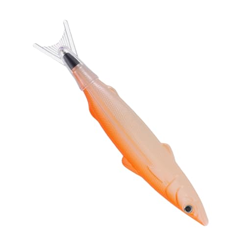 SEWACC Fischballstift Zubehör für Angelpartys Lustiger Fischstift Fischgehege Fischhilfe Fisch Kugelschreiber Tierform Kugelschreiber Fischdekorifte lustiger Kugelschreiber Plastik Orange SEWACC Fischballstift Zubehör für Angelpartys Lustiger Fischstift Fischgehege Fischhilfe Fisch Kugelschreiber Tierform Kugelschreiber Fischdekorifte lustiger Kugelschreiber Plastik Orange von SEWACC