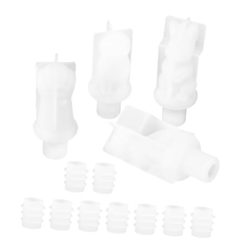 SEWACC Flaschenstopfen Silikonform für Weinflaschenstopfen DIY Epoxidharz Gießform Teilig mit Katzenpfoten Katze Hund Hase Motiven für Kreative Korken Bastelprojekte von SEWACC